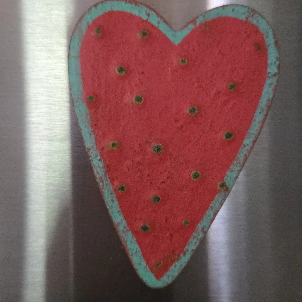 Decorative Butterfly and Heart Magnetic Art Set in Orange, Green, and Red